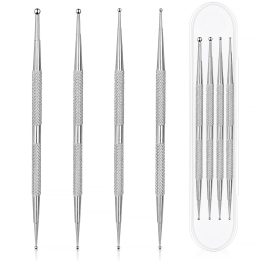   Set of three long nail art dotting tool (size of tips: 3 mm*1.5mm, 2.5mm*1 mm,2mm*0.7mm)