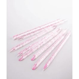 Reusable plastic sticks for cuticles, in assortment (50